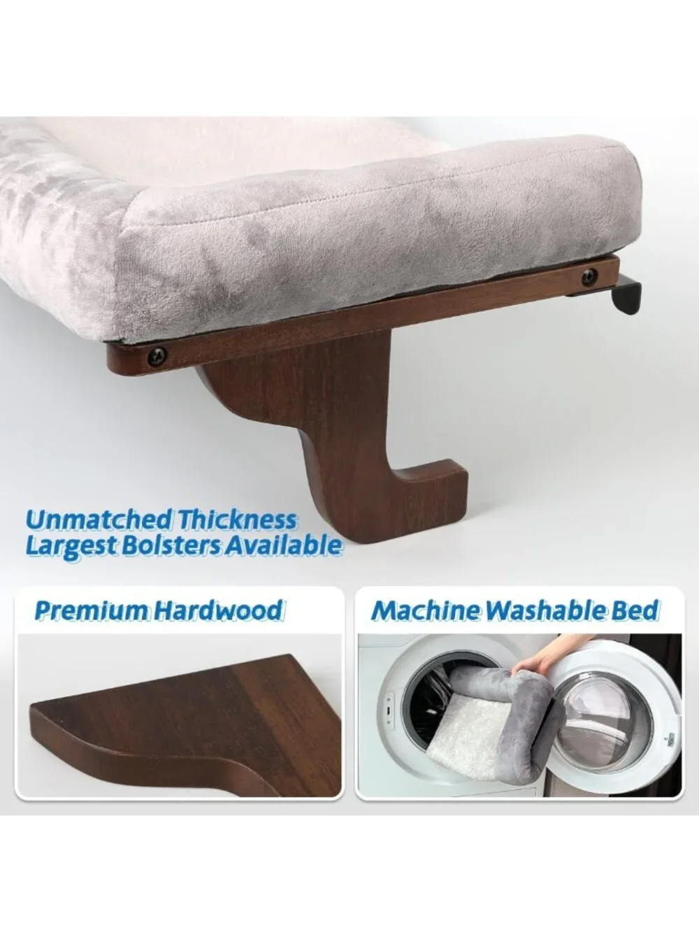 Cozy Cat Window Perch with Bolster - Orthopedic Hammock, Sturdy Metal Frame
